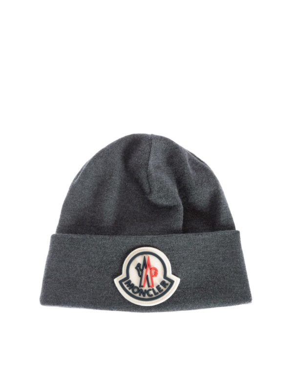 MONCLER: Gorros - Gorro - Gris
