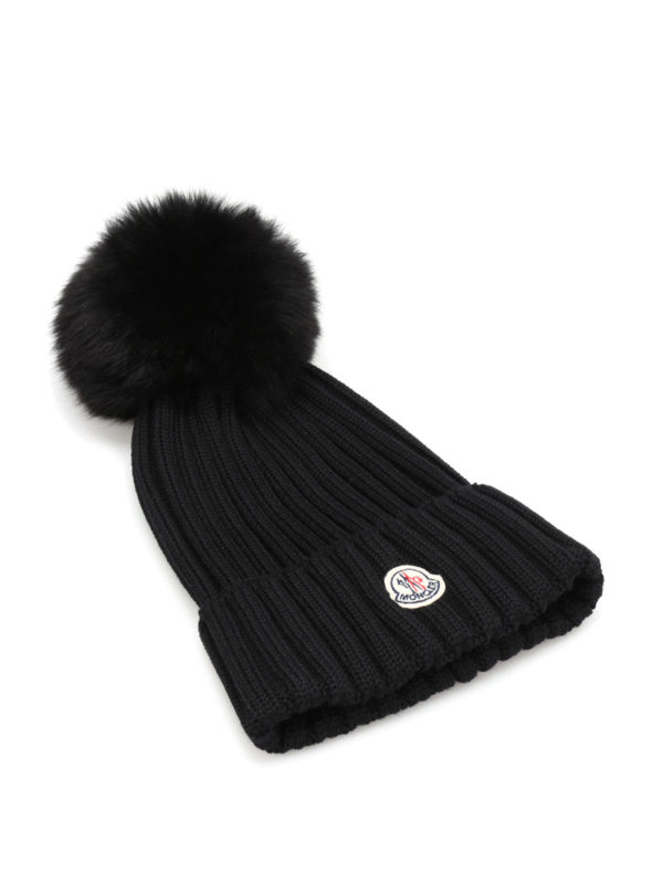 MONCLER: Mützen - Mütze Fur Damen - Schwarz