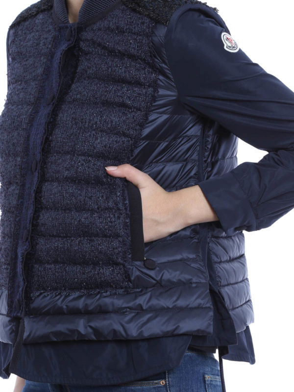 iKRIX MONCLER: Bleuet jacket with fabric inserts