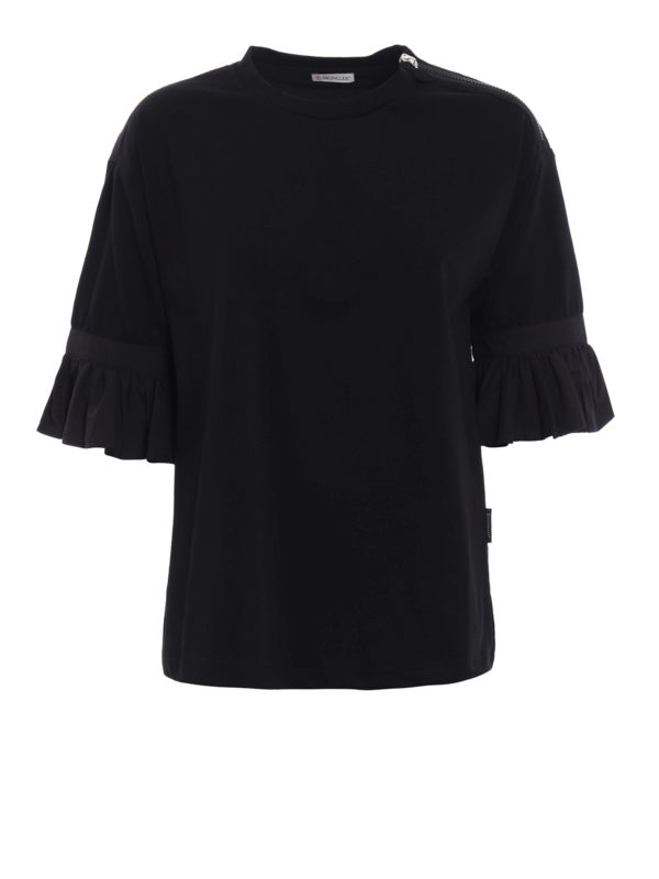 MONCLER: blouses - Ruffled blouse