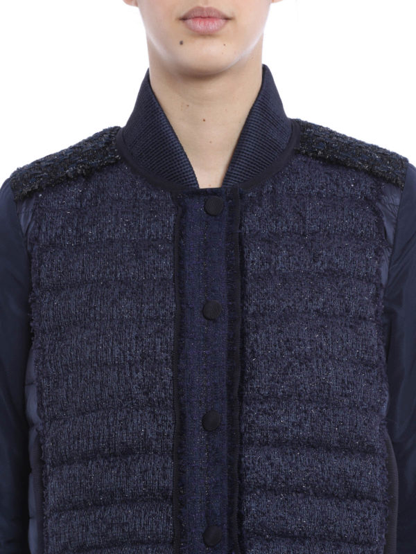 MONCLER buy online Bleuet jacket with fabric inserts