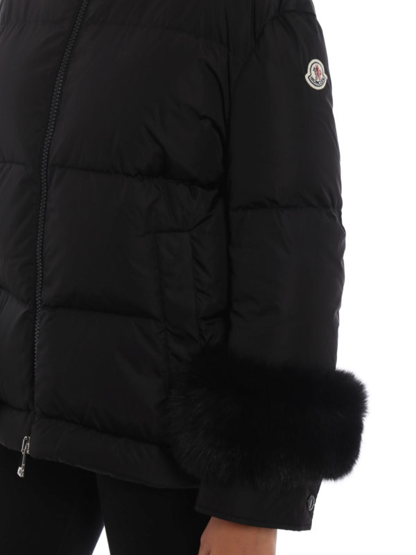 MONCLER buy online Effraie down jacket with fur cuffs