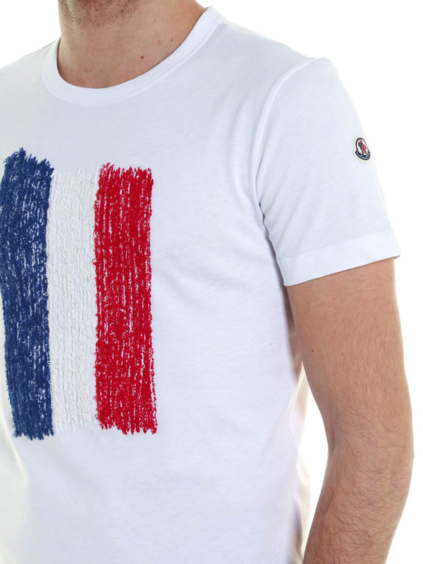 MONCLER buy online French flag T-shirt