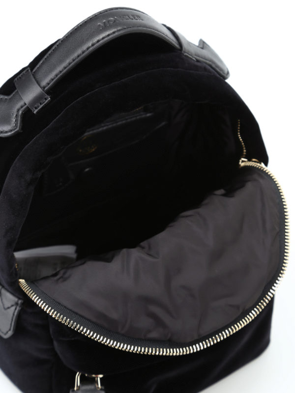 MONCLER buy online Juniper black velvet mini backpack
