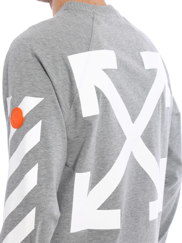 MONCLER buy online Felpa con maxi stampa dietro