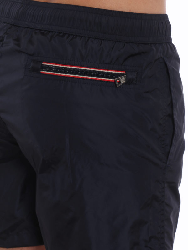 MONCLER buy online Boxer da mare blu con tasca con zip