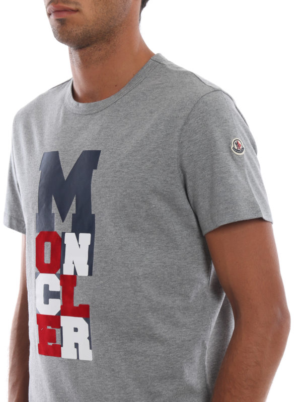 moncler rubberized print t shirt