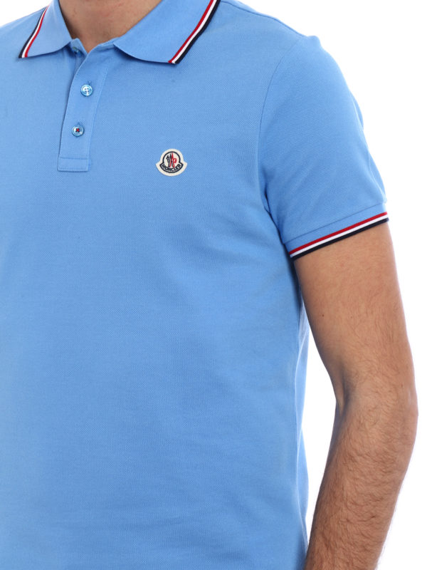 MONCLER buy online Polo - Bleu Clair