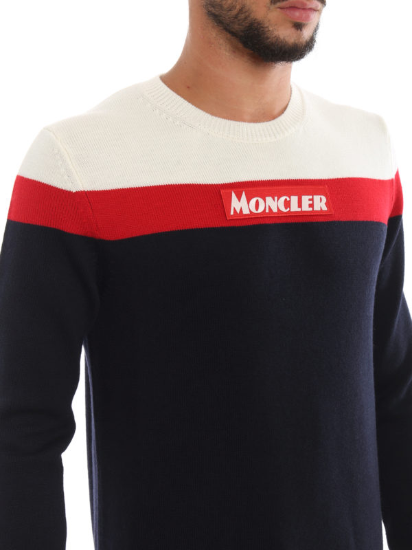 MONCLER buy online Pull Col Rond - Bleu