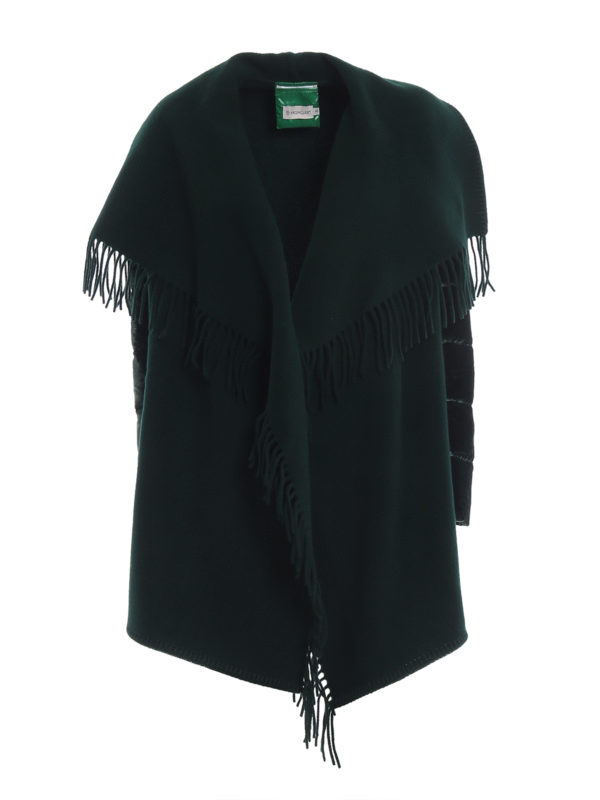 MONCLER: Capes & Ponchos - Cape - Grün