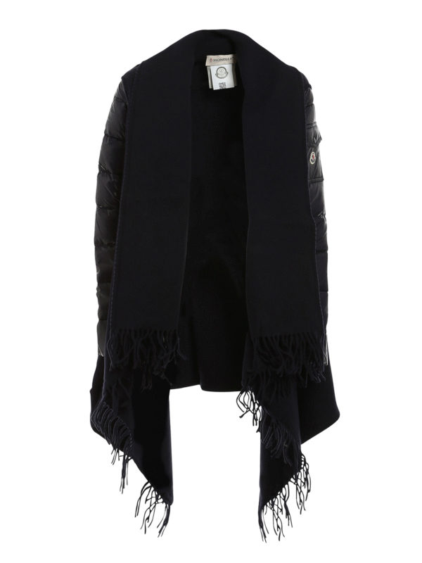 MONCLER: Capes & Ponchos - Cape - Blau