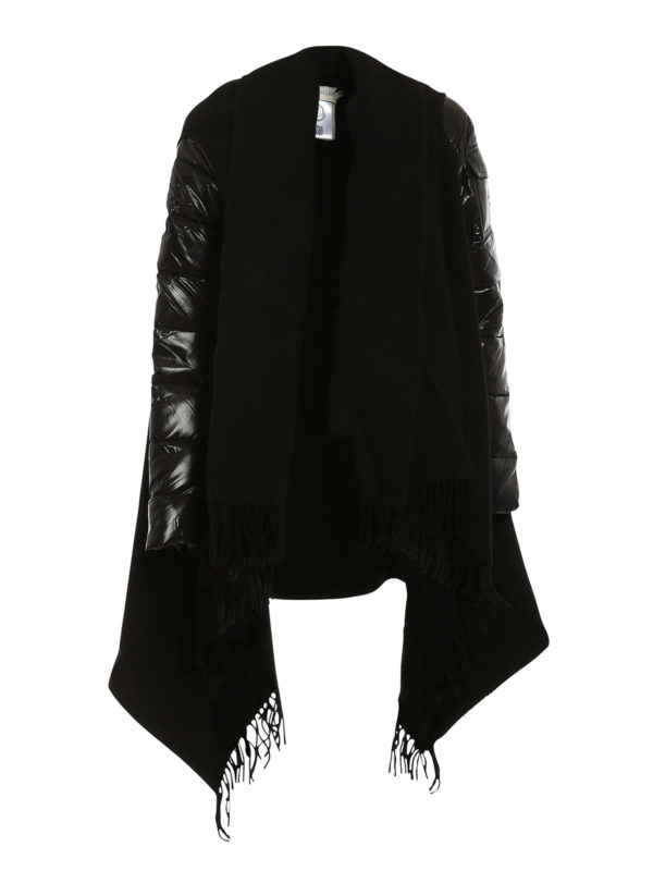 MONCLER: Capes & Ponchos - Cape - Schwarz