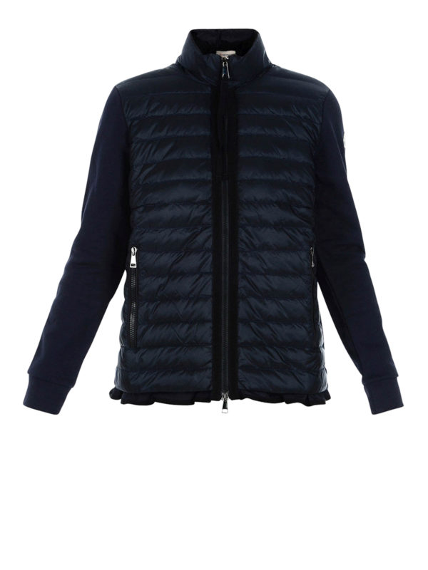 MONCLER: cardigans - Down padded insert cardigan