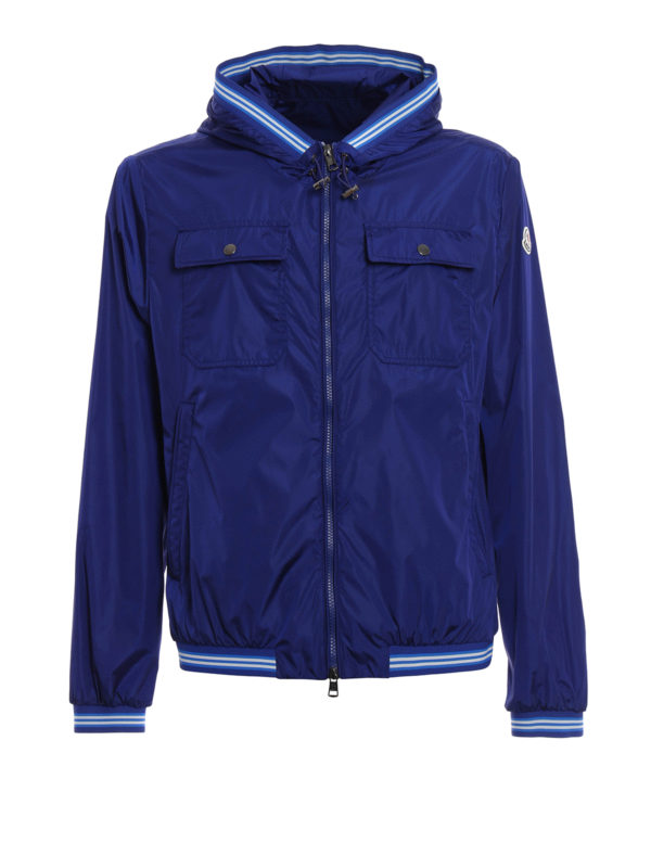 MONCLERモンクレールJEANCLAUDEナイロンジャケットサイズ0ネイビー Moncler Jeanclaude hooded nylon jacket - Men|C109141634055415576A