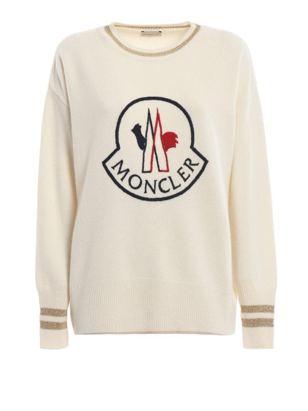 Moncler Moncler logo embroidery wool over sweater