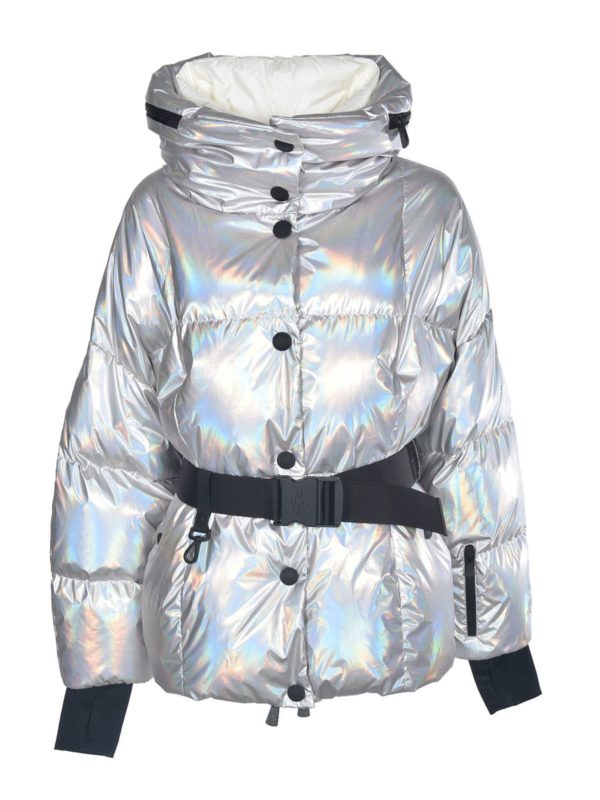 MONCLER GRENOBLE: ダウン・ハイテクコート - ダウンコート - 銀