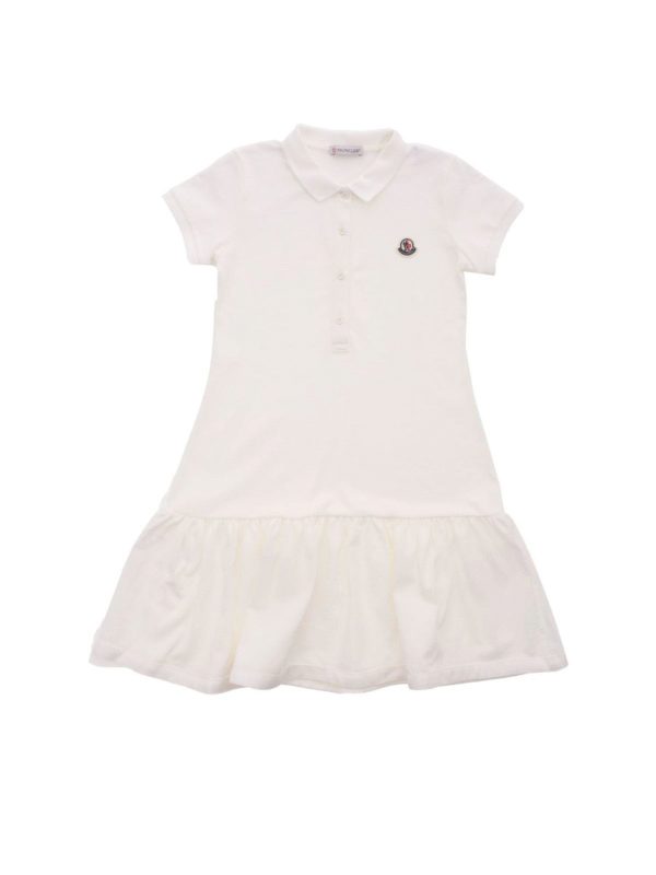 MONCLER JR: abiti - Abito in piquet di cotone