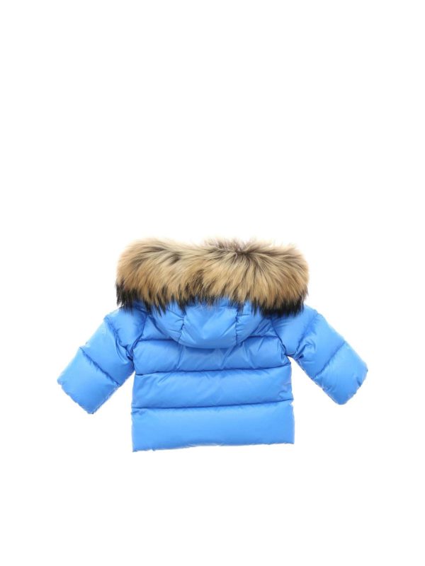 MONCLER JR: padded coats online - K2 down jacket in light blue
