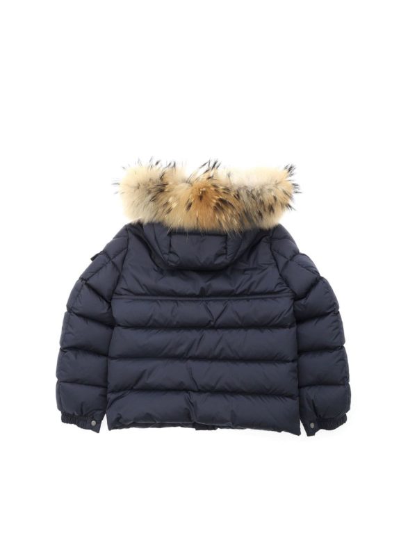 MONCLER JR: padded coats online - New Byron down jacket in blue