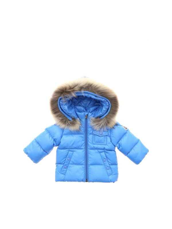MONCLER JR: padded coats - K2 down jacket in light blue