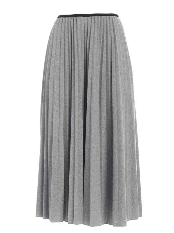MONCLER: Faldas largas - Falda Larga - Gris