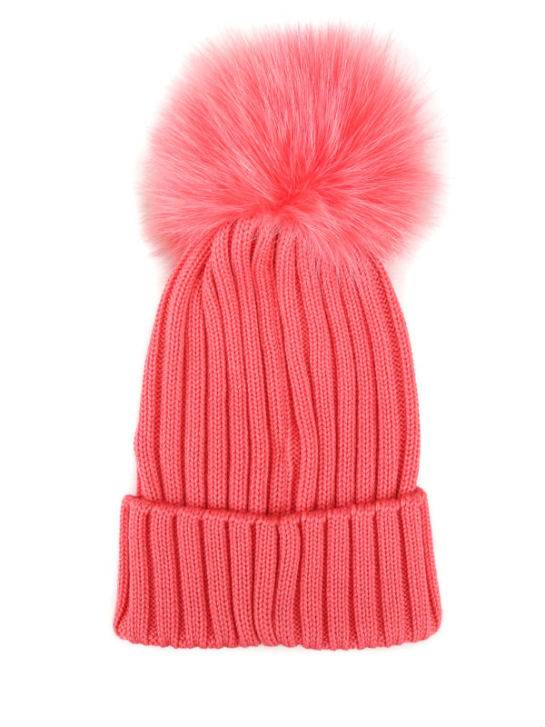 MONCLER: Gorros online - Gorro - Rosado