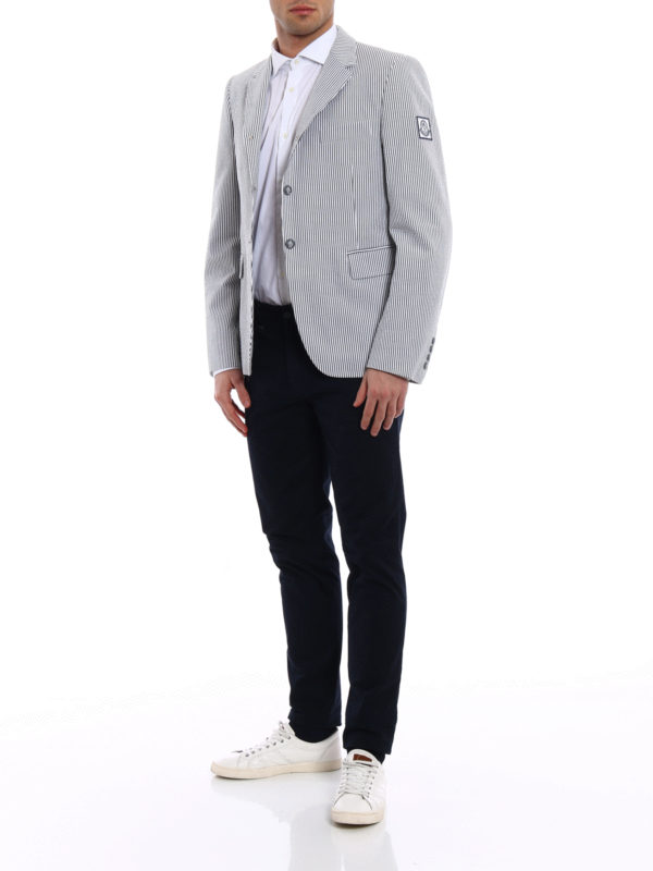 MONCLER: Vestes de costume online - Blazer - Gris