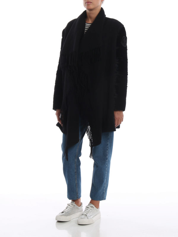 MONCLER: Capes & Ponchos online - Cape - Noir