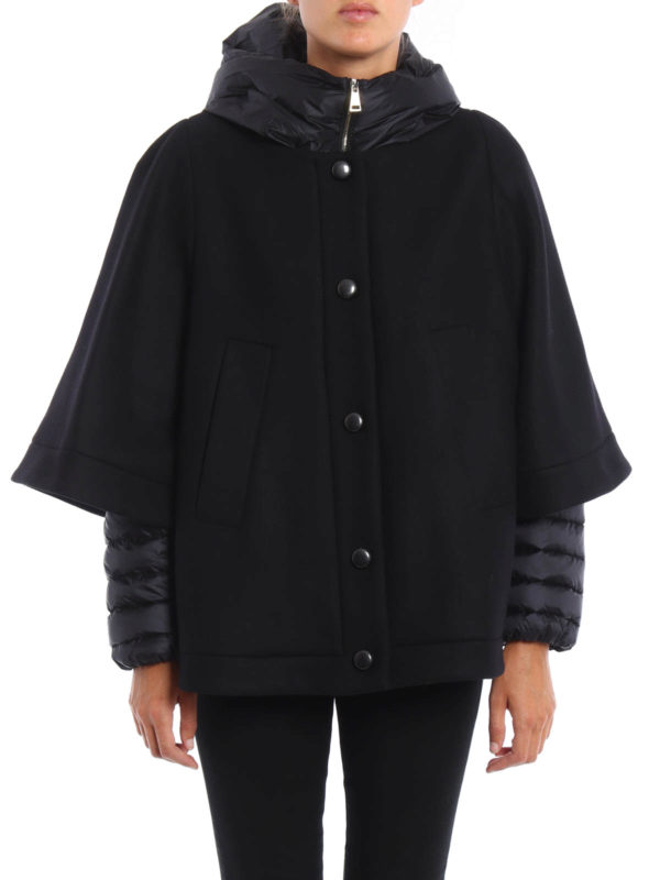 MONCLER: Capes & Ponchos online - Cape & Poncho Eudore - Schwarz