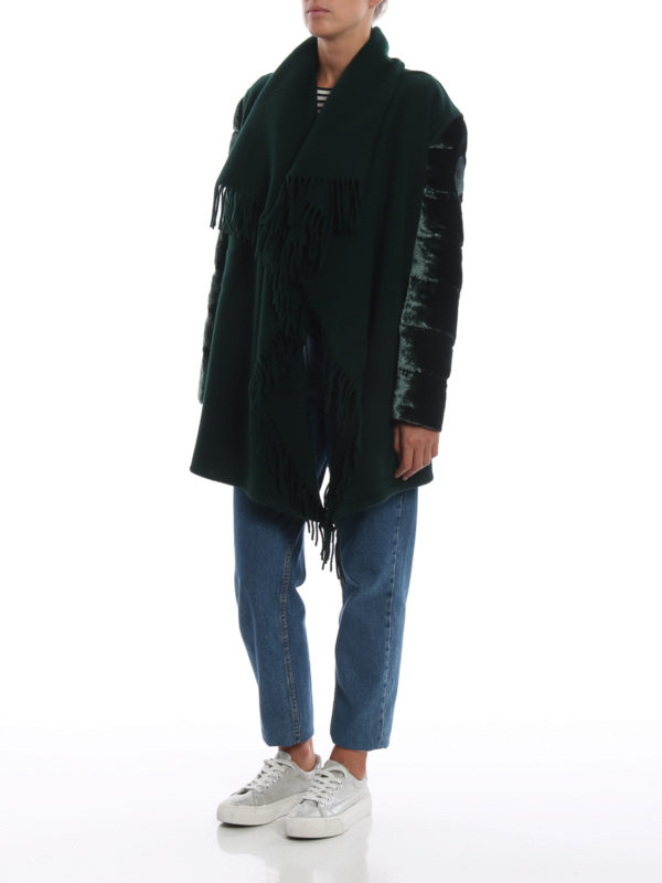 MONCLER: Capes & Ponchos online - Cape - Grün