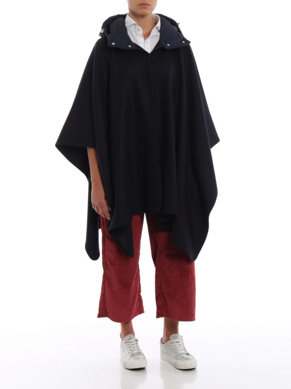 MONCLER: Capes & Ponchos online - Cape - Blau