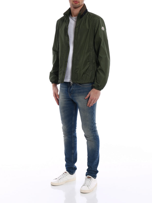 MONCLER: casual jackets online - Goulier dark green jacket