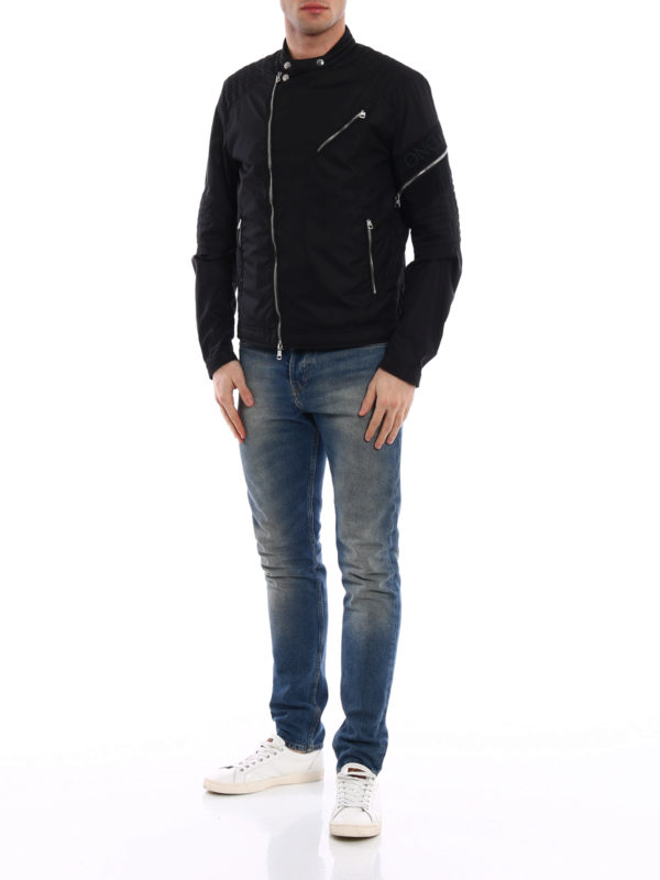 MONCLER: casual jackets online - Jaur biker jacket