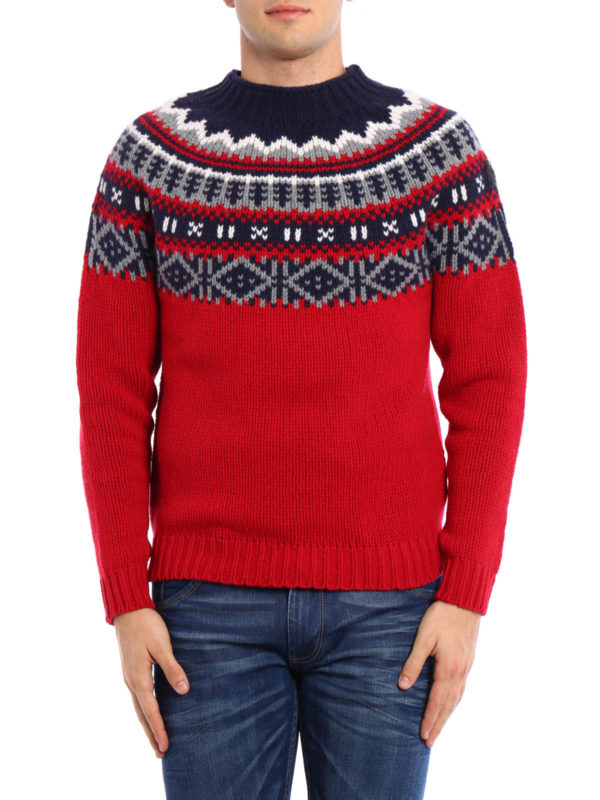 MONCLER: Strickpullover mit Rundhalsausschnitt online - Pullover Mit Rundhalsausschnitt