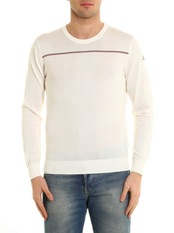 MONCLER: Strickpullover mit Rundhalsausschnitt online - Pullover Mit Rundhalsausschnitt