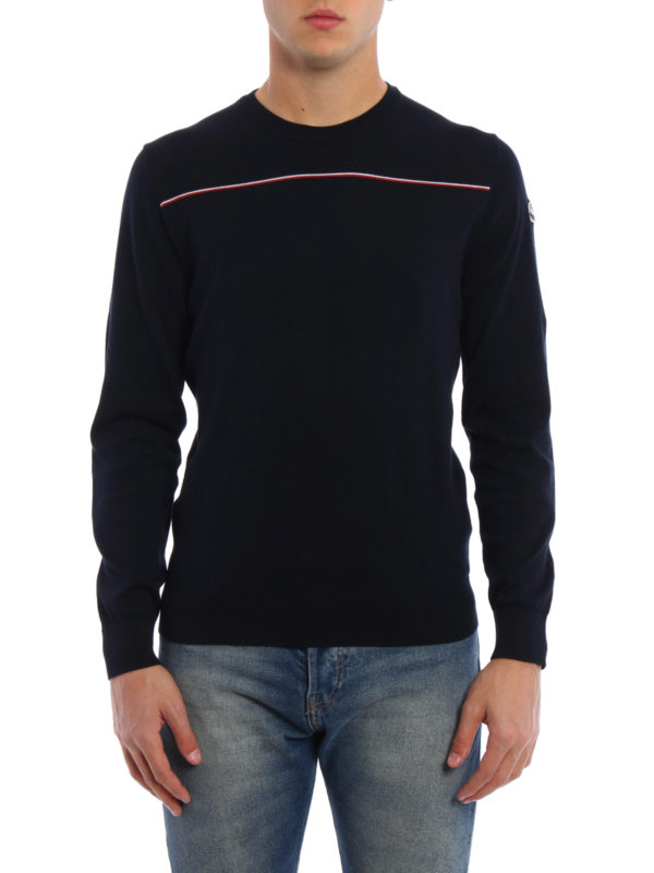 MONCLER: Strickpullover mit Rundhalsausschnitt online - Pullover Mit Rundhalsausschnitt