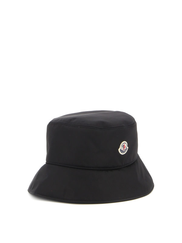 MONCLER: hats & caps online - Black nylon hat