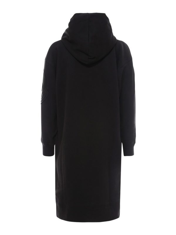 MONCLER: Robe longueur genou online - Robe Au Genou - Noir