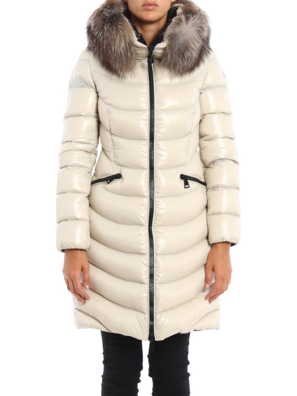 Moncler Piumino lungo Aphia con pelliccia B2093498922568950204