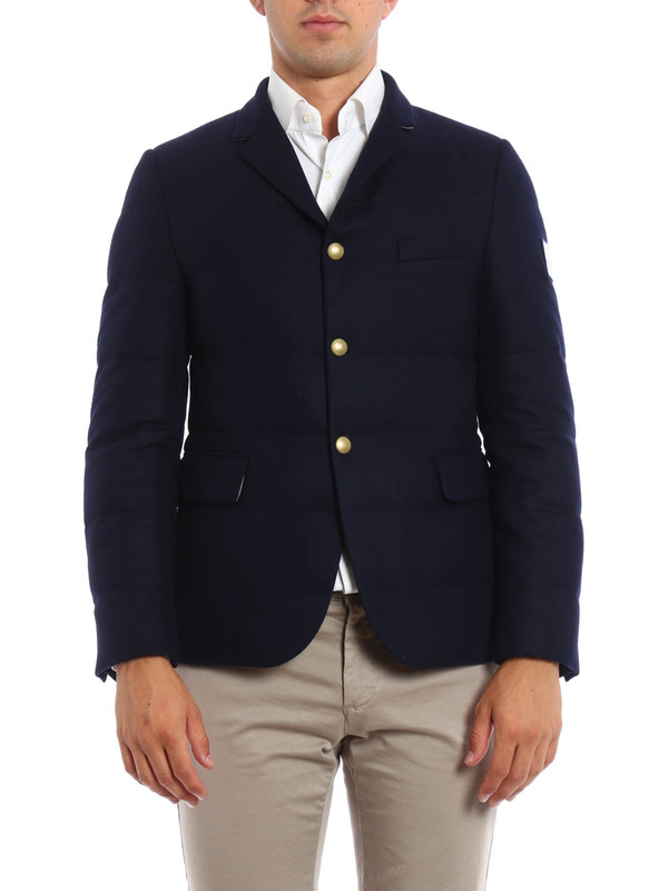 MONCLER: padded jackets online - Blazer-inspired padded jacket