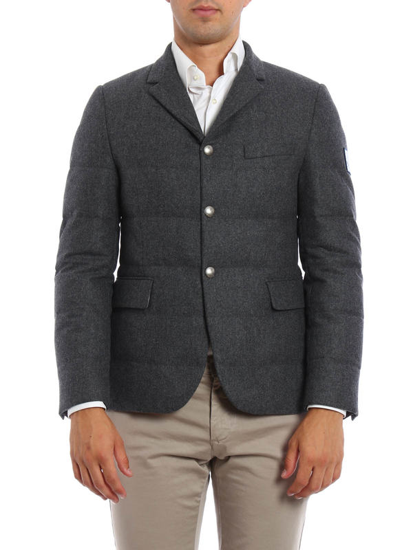 MONCLER: padded jackets online - Blazer-inspired padded jacket