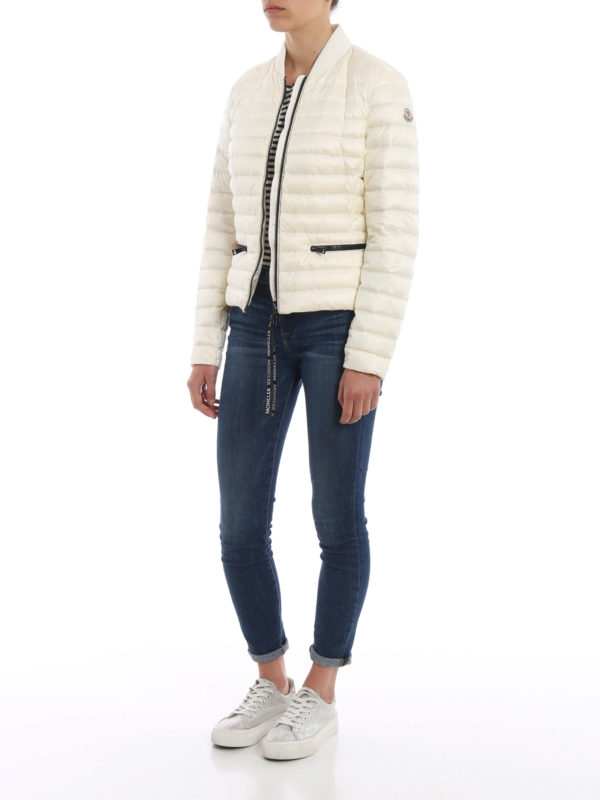MONCLER: padded jackets online - Blenca white puffer jacket
