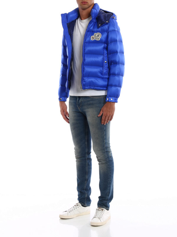 MONCLER: padded jackets online - Bramant royal blue padded jacket