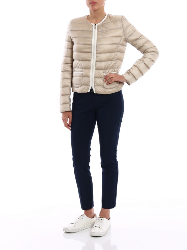 MONCLER: Kurze Daunenjacken online - Daunenjacke - Hellbeige