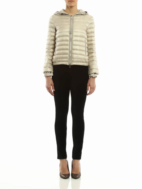MONCLER: Kurze Daunenjacken online - Kurzer Daunenjacke - Hellbeige