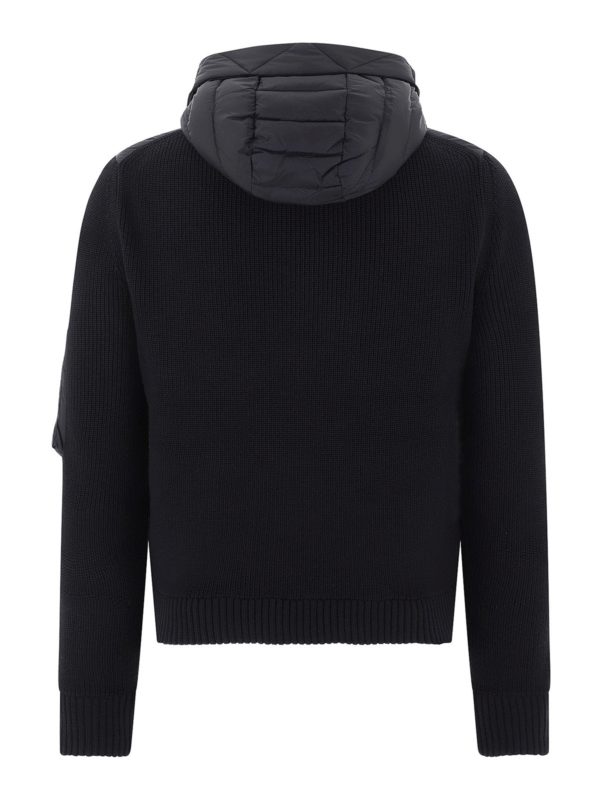 MONCLER: padded jackets online - Nylon and ribbed jacket