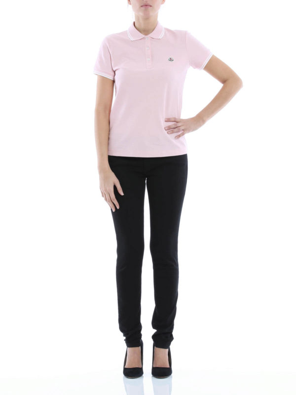 MONCLER: Poloshirts online - Poloshirt Fur Damen - Hellrosa