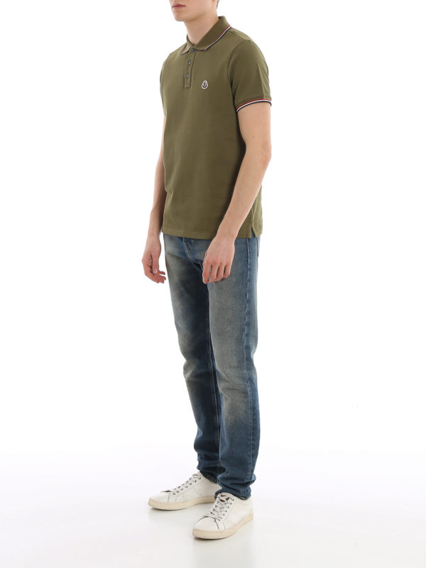 MONCLER: Polos  online - Polo - Vert
