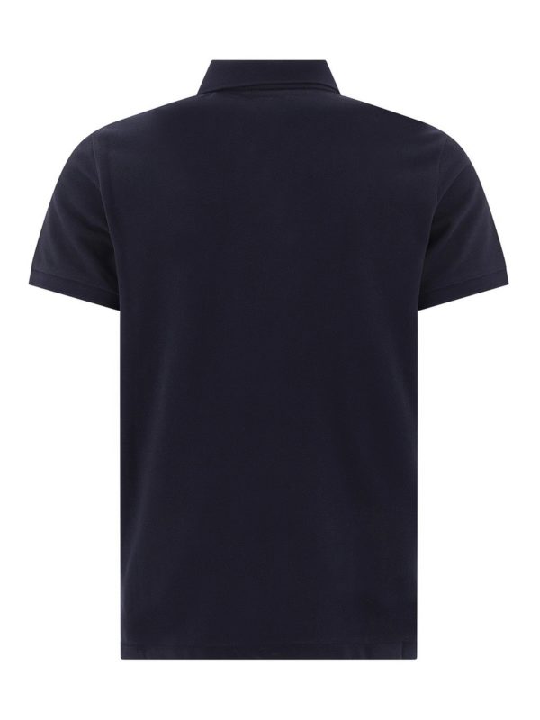 MONCLER: polo shirts online - Patch logo piqué polo