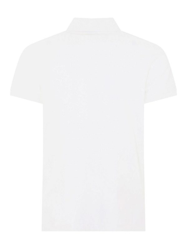 MONCLER: polo shirts online - Patch logo piqué polo